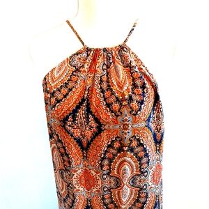 Cremieux halter maxi dress